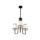 Artcraft Coco SC13343BK 3-Lights Gold, Black 180W Chandelier