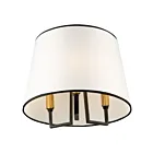 Artcraft Coco SC13344BK Gold, Black Flush Mount