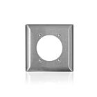 Leviton SL701 Stainless Steel C-Series 430 2 Gang Standard 2.465" Op Wallplate
