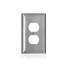 Leviton SSJ8-C40 1 Gang Midsize Duplex Wallplate