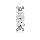 Leviton T5225-W White Combo Switch/Receptacle