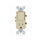 Leviton T5625-I Ivory Combo Switch/Receptacle