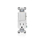 Leviton T5625-W White Combo Switch/Receptacle