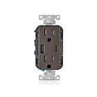 Leviton T5633-B 15A Tamper-Resistant Receptacle Usb Charger