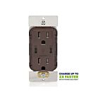 Leviton T5636-B 15A Tamper-Resistant Receptacle Usb Type Hp Cc Chrg