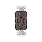 Leviton T5832-B 20A Tamper-Resistant Receptacle Usb Charger