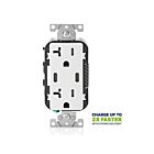 Leviton T5835-W 20A Tamper-Resistant Receptacle Usb Type Cc Charger