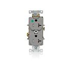 Leviton T8300-GY 20A 125V Tamper-Resistant Hospital Grade Receptacle