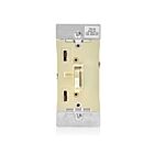 Leviton TSL06-1LI Toggle Slide Dimmer 600W-Ivory