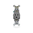 Leviton W5261-GY Weather Resistant Single Receptacle