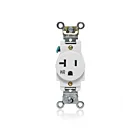 Leviton W5361-W Weather Resistant Single Receptacle