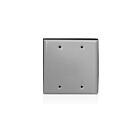 Leviton WM2B-GY Two Gang Blank Cover