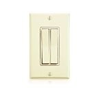 Leviton WSS0S-D9I Dual Rocker Switch Ivory