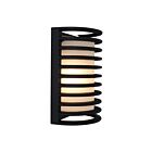 Access Lighting Bermuda 20010MG-BL-RFR 1 Light Black 60W Outdoor Wall Mount