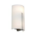 Access Lighting Prong 20446-BS-WHT 2 Lights Brushed Steel 120W Wall Sconce