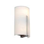 Access Lighting Prong 20446LEDDLP-BS-WHT 2 Lights Brushed Steel 20W LED Wall Sconce