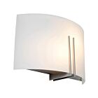 Access Lighting Prong 20447LEDD-BS-WHT Brushed Steel 16W LED Wall Sconce