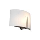 Access Lighting Prong 20447LEDDLP-BS-WHT 2 Lights Brushed Steel 20W LED Wall Sconce