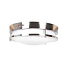 Access Lighting Solero 20464LEDEM-BS-ACR Brushed Steel 1 Light 15W 12" LED Ceiling Light