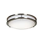 Access Lighting Solero 20465LEDD-BS-ACR Brushed Steel 1 Light 20W 14" LED Ceiling Light