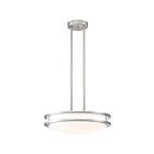 Access Lighting Solero 20469LEDD-BS-ACR Brushed Steel 25W LED Pendant or Semi-Flush