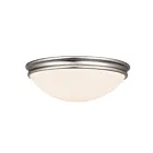 Access Lighting 20726-BS-OPL Atom 180W Brushed Steel Flush Mount