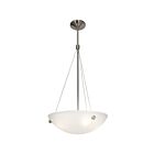 Access Lighting 23072LEDDLP-BS-WHT 10 W Brushed Steel Cord Chandelier