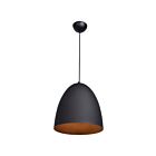 Access Lighting Nostalgia 23776LEDDLP-MBL-MGL Matte Black 10W LED Pendant