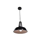 Access Lighting Nostalgia 23777LEDDLP-SBL-WHT Shiny Black 10W LED Pendant