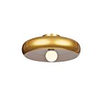 Access Lighting Bistro 23880LEDDLP-GLD-WHT Gold and White 10W LED Semi-Flush