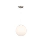Access Lighting Pearl 23941-BS-OPL Brushed Steel 60W LED Pendant