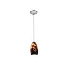 Access Lighting Champagne 28012-1C-BS-ICA Brushed Steel 100W Pendant