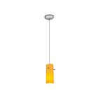 Access Lighting Cylinder 28030-1C-BS-AMB Brushed Steel 100W Pendant