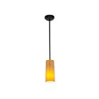 Access Lighting Glass`n Glass Cylinder 28033-3R-ORB-CLAM Oil Rubbed Bronze 10W LED Pendant
