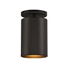 Access Lighting Pint 29004LEDDMGLP-MBL Matte Black 10W Outdoor LED Semi Flush Mount