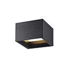 Access Lighting Bloc 50009LEDD-BL-ACR Black 30W Dual Voltage LED Flush Mount