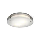 Access Lighting Vision Round 50038LEDD-BS-FST Brushed Steel 30W LED Flush Mount