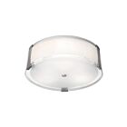 Access Lighting Tara 50121-BS-OPL Brushed Steel 75W Flush Mount