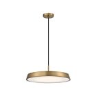 Access Lighting 50977LEDDCS-BG-WHT Tallinn 1-Light LED 40W Brushed Gold Pendant