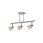 Access Lighting Comet 52030-BS-OPL 3 Lights Brushed Steel 105W Adjustable Track