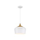 Access Lighting Blend 52057LEDDLP-WH-WGN White with Wood Grain 10W LED Pendant