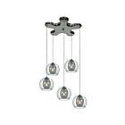 Access Lighting Aeria 52076-CH-CLR 5 Lights Chrome 100W Cluster Pendant