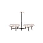 Access Lighting Grand 52093LEDDLP-BS-CLR 6 Lights Brushed Steel 24W LED Chandelier