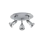 Access Lighting Cobra 52103-BS 3 Lights Brushed Steel 150W Adjustable Flush Mount