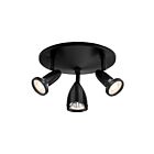Access Lighting Cobra 52103LEDDLP-BL 3 Lights Black 16.5W Adjustable LED Flush Mount