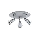 Access Lighting Cobra 52103LEDDLP-BS 3 Lights Brushed Steel 15.9W Adjustable LED Flush Mount