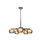 Access Lighting Glam 52120-CH-MIR 5 Lights Chrome 240W Chandelier