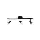 Access Lighting Cobra 52203LEDDLP-BL 3 Lights Black 16.5W LED Semi-Flush Spotlight