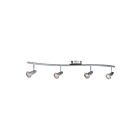 Access Lighting Cobra 52204LEDDLP-BS 4 Lights Brushed Steel 22W Adjustable LED Track