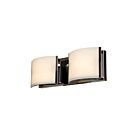 Access Lighting Nitro2 62292-BS-OPL 2 Lights Brushed Steel 200W Vanity